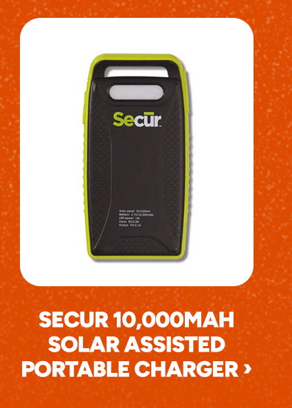 Secor Solar Assisted Portable Charger >