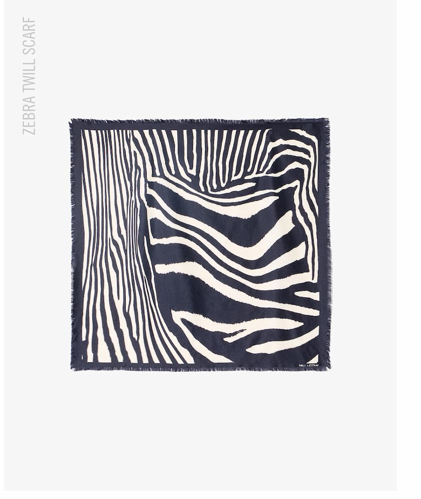 ZEBRA TWILL SCARF