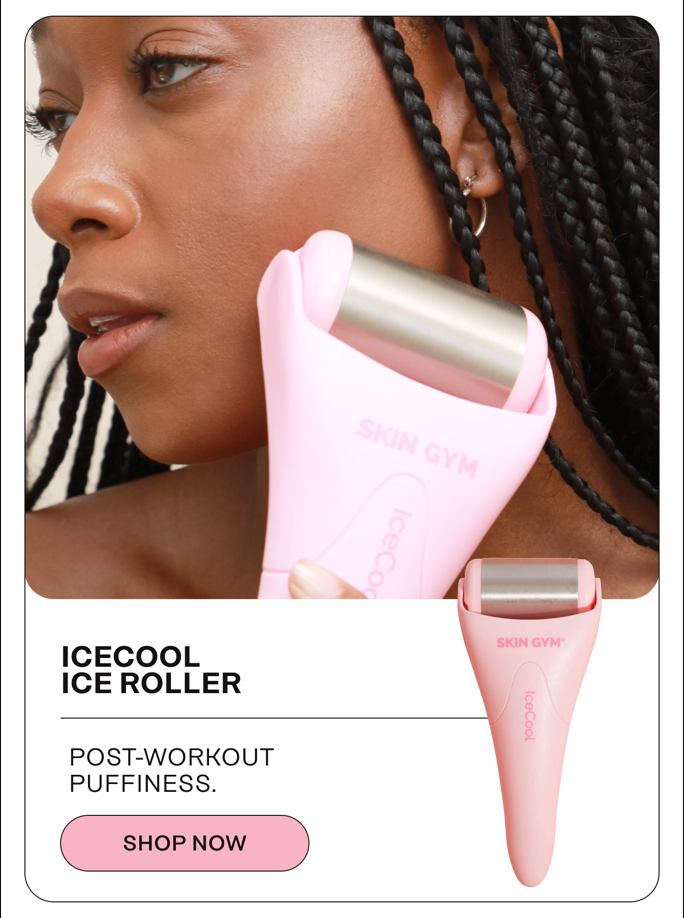 IceCool Ice Roller. Post-workout puffiness. Shop Now