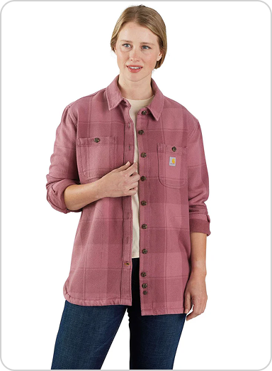 Women's Loose Fit Twill Shirt Jac