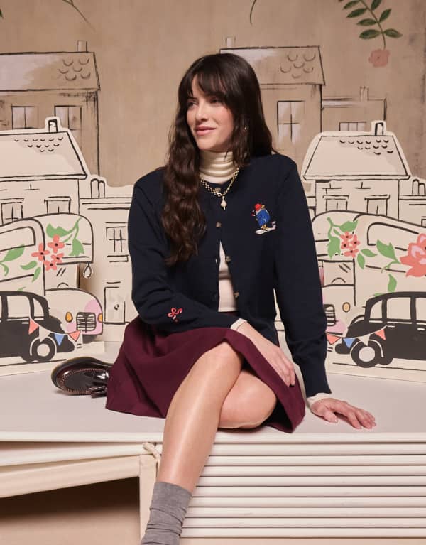 Cath Kidston Navy Paddington Cardigan