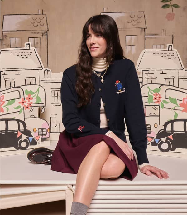 Cath Kidston Navy Paddington Cardigan