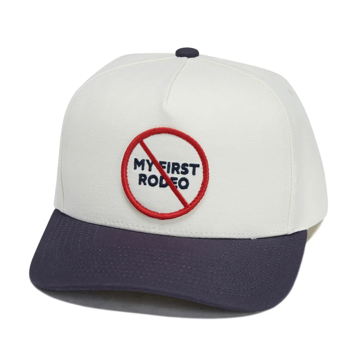 Image of Brixton First Rodeo Snapback Hat - Whitecap/Navy