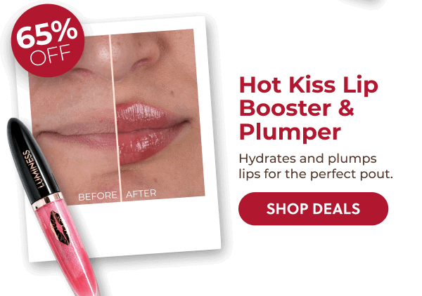 HOT KISS LIP PLUMPER: Plump and hydrate your lips with a glossy finish that lasts through every celebration.