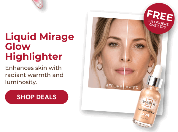 LIQUID MIRAGE GLOW HIGHLIGHTER: Create the perfect radiant base before the festivities begin.
