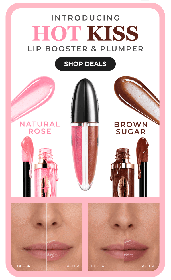 INTRODUCING HOT KISS LIP PLUMPER: Hydrates and plumps for the perfect pout!