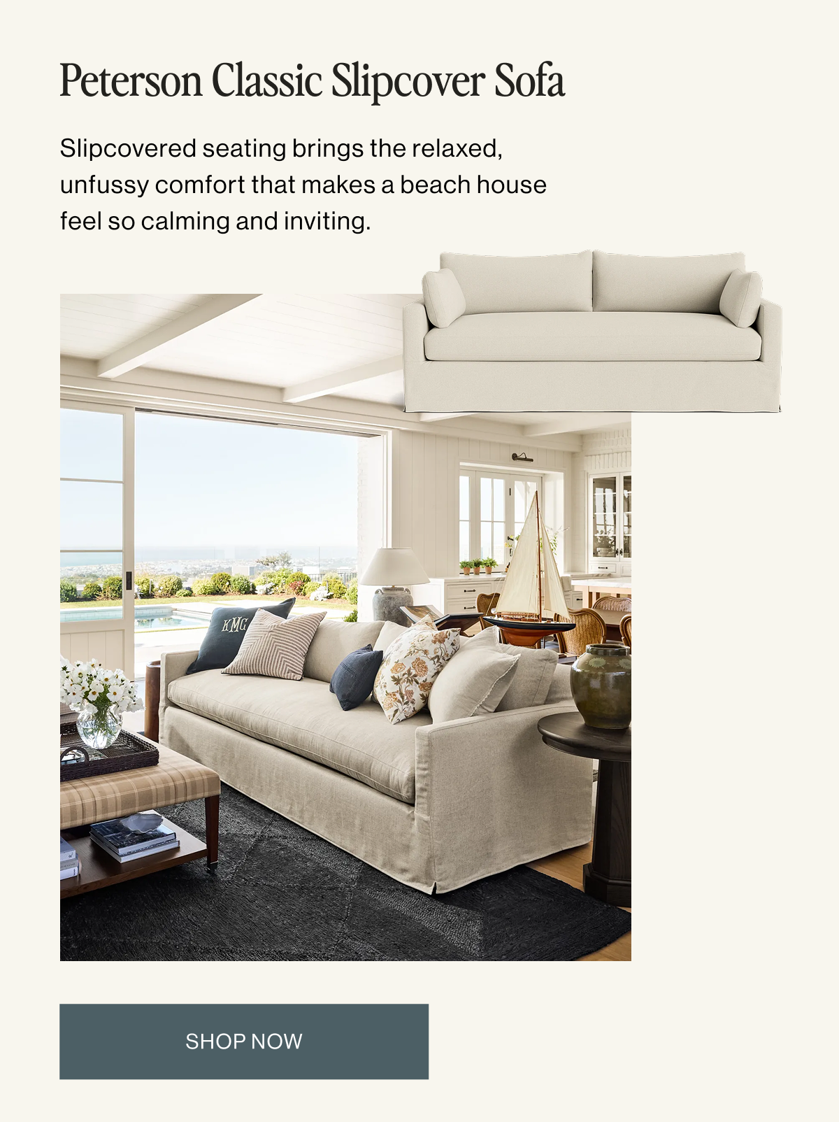 Peterson Classic Slipcover Sofa
