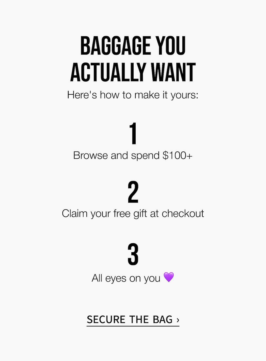Free GIFT on orders $100+