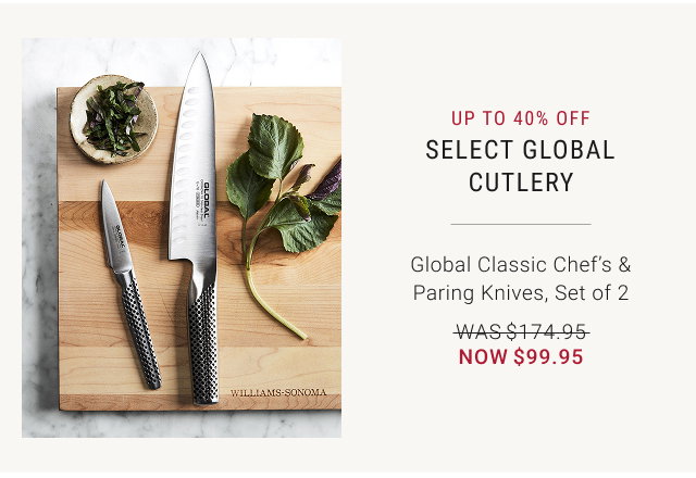 Up to 40% off Select Global Cutlery