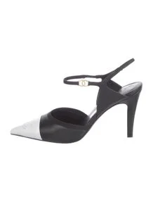 2026 Interlocking CC Logo Slingback Pumps