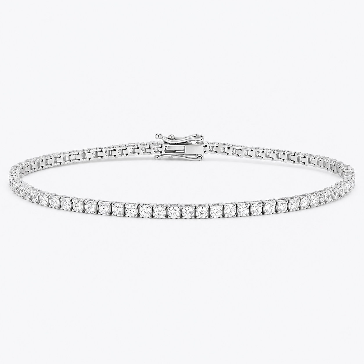 BLOOM The Tennis Collection 18ct White Gold 3ct Lab Grown Diamond Tennis Bracelet