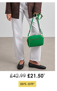 Lottie Crossbody Bag in Bright Green