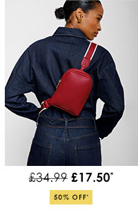 Kaite Sling Bag in Garnet Red