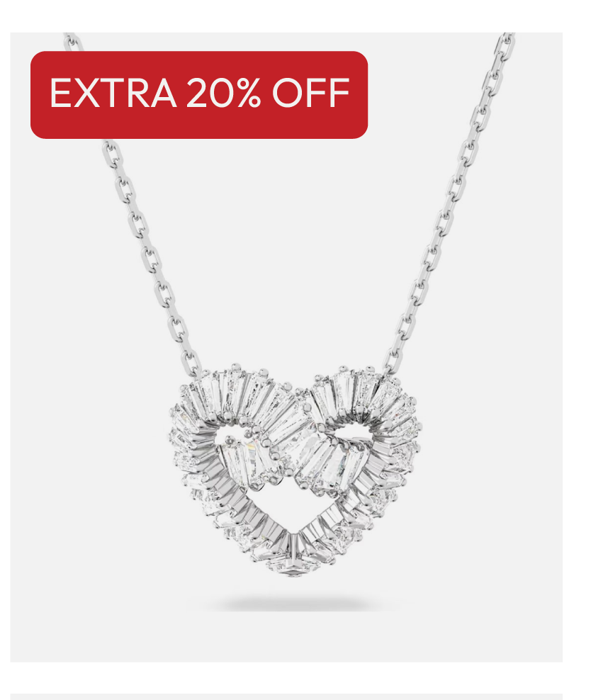 Swarovski Matrix Mixed Cut Heart Necklet
