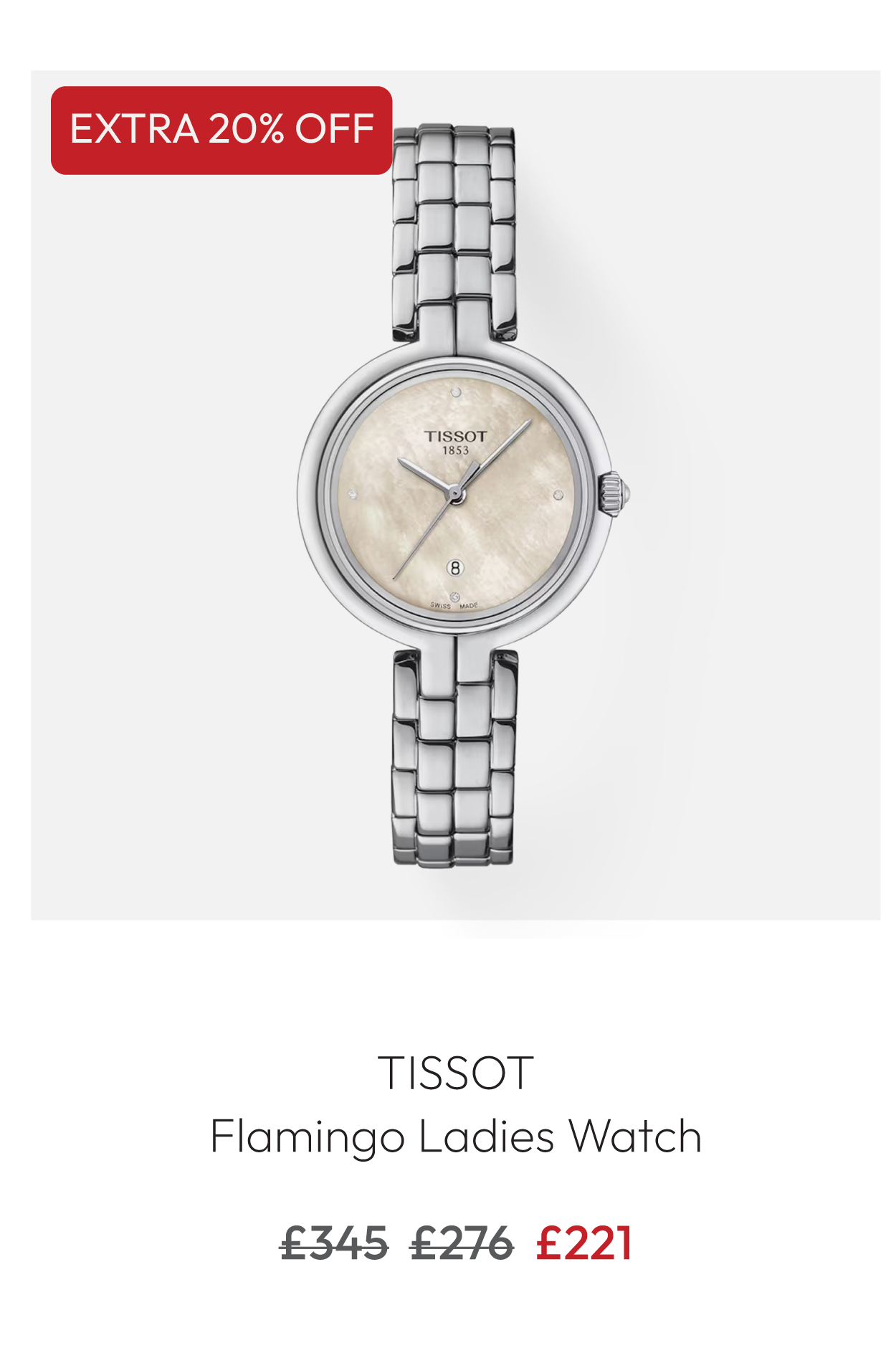 Tissot Flamingo Ladies Watch T094.210.11.116.02