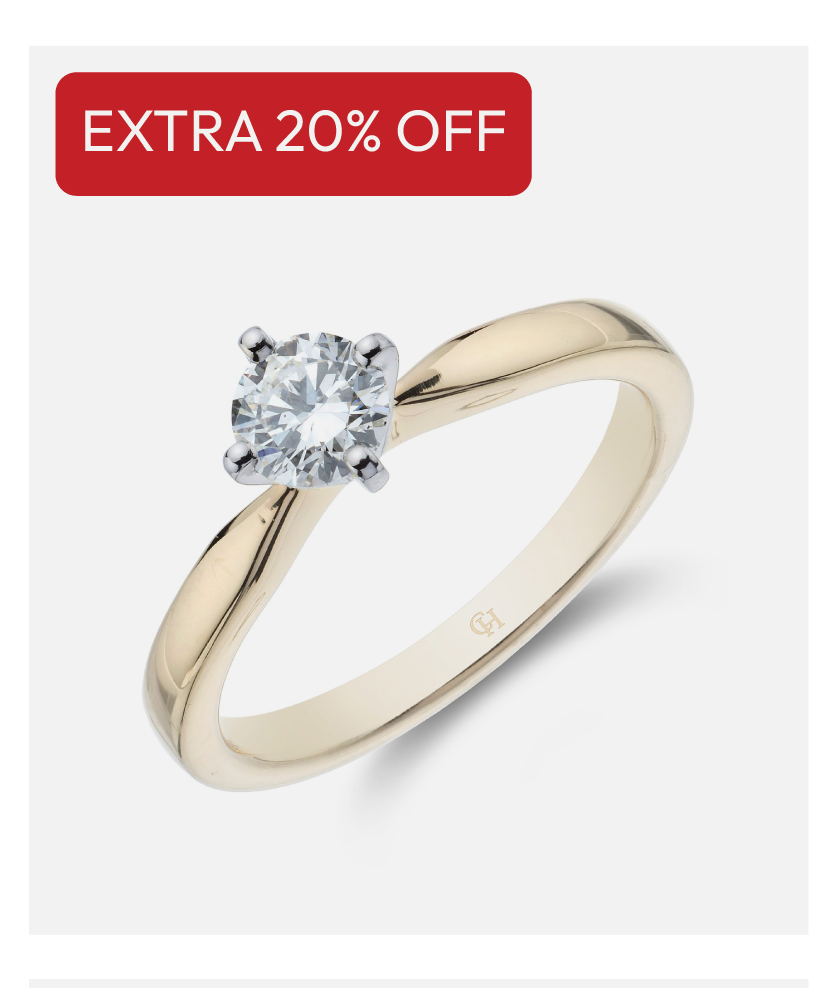 18ct Yellow Gold Brilliant Cut 0.40ct Diamond Ring