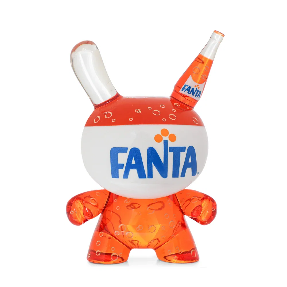 Image of Kidrobot & Fanta® 3" Fanta Orange Resin Dunny Art Figure