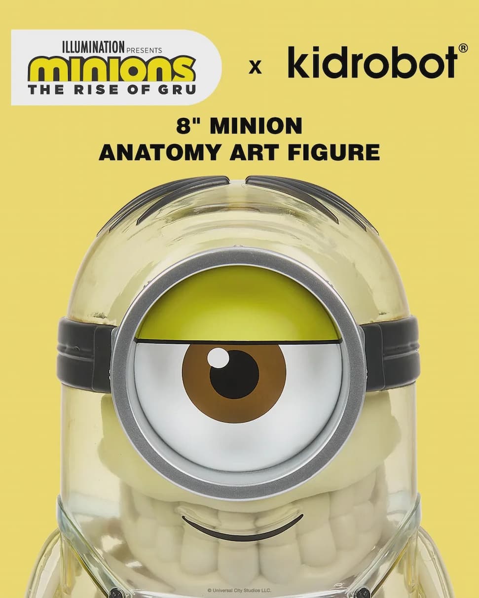 Minions Anatomy 8” Art Figure by Kidrobot - OG Edition