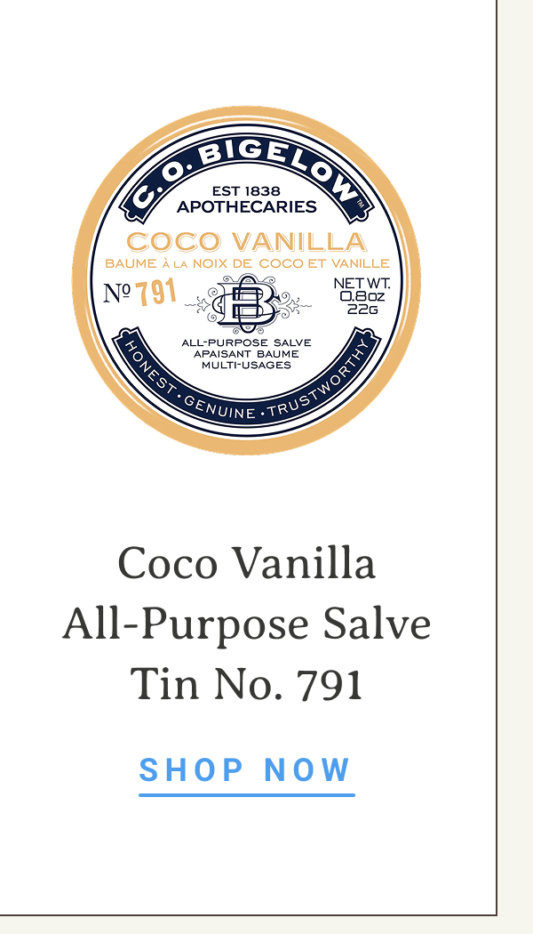 Coco Vanilla All-Purpose Salve Tin No. 791 | SHOP NOW