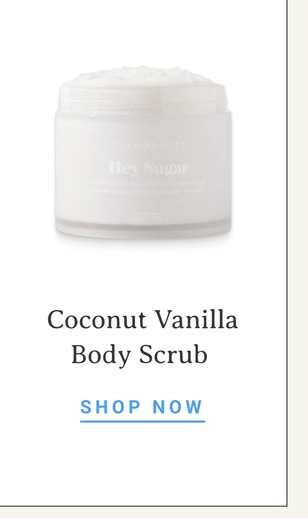 Coconut Vanilla Body Scrub | SHOP NOW