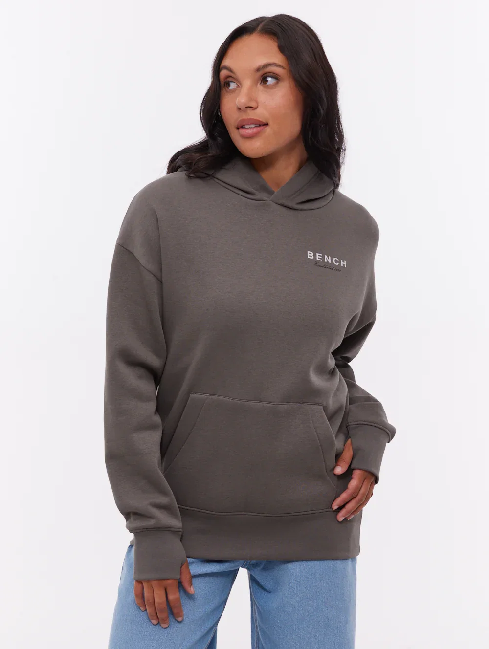 Image of Harmy Back Graphic Hoodie - Grey