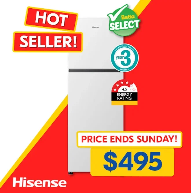 Hisense 326L Top Mount Fridge