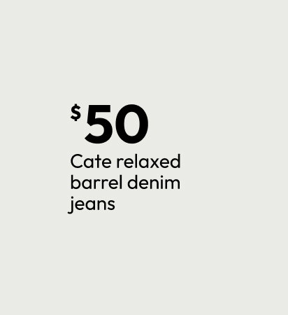 Cate relaxed barrel denim jeans