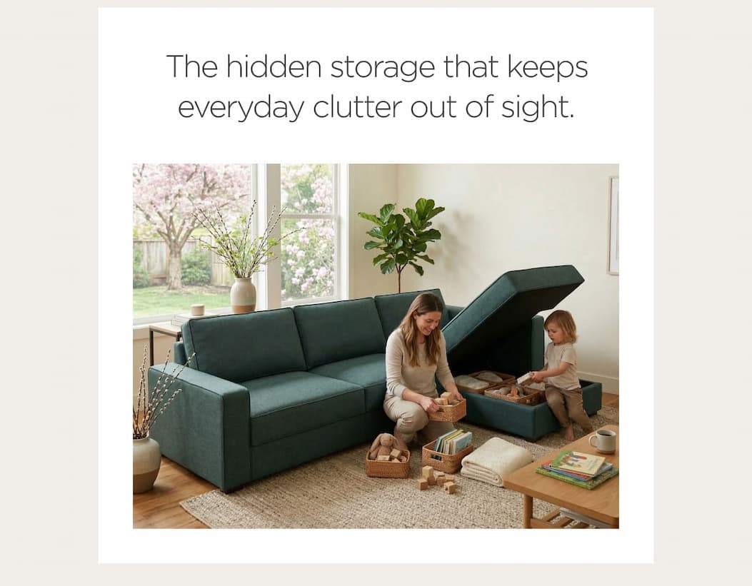 The hidden storage that keeps everyday clutter out of sight