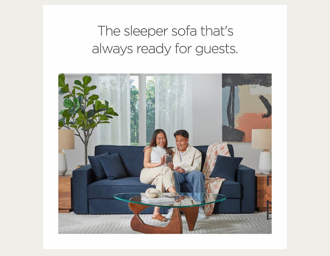 The sleeper sofa that's always ready for guests