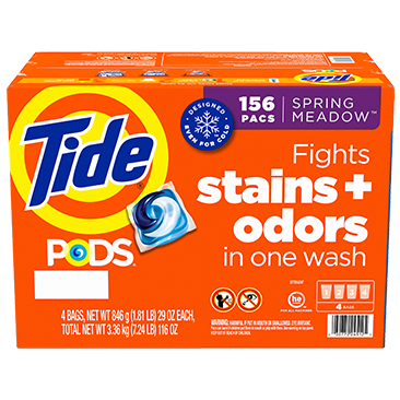 Tide Pods Laundry Detergent Pods, Spring Meadow, 156-count