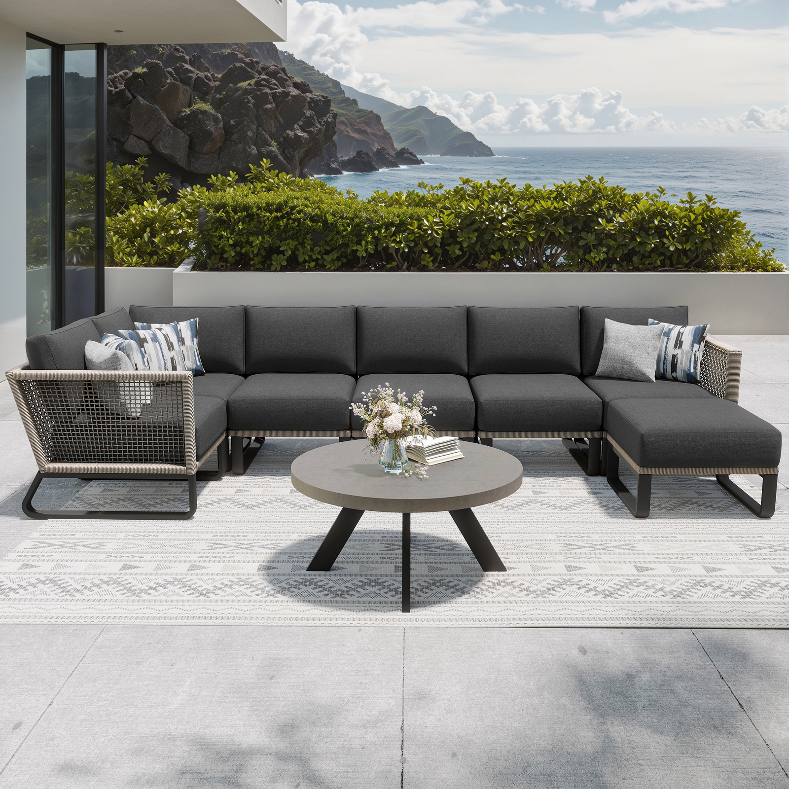 Sirio Madison 8-piece Outdoor Patio Seating Set
