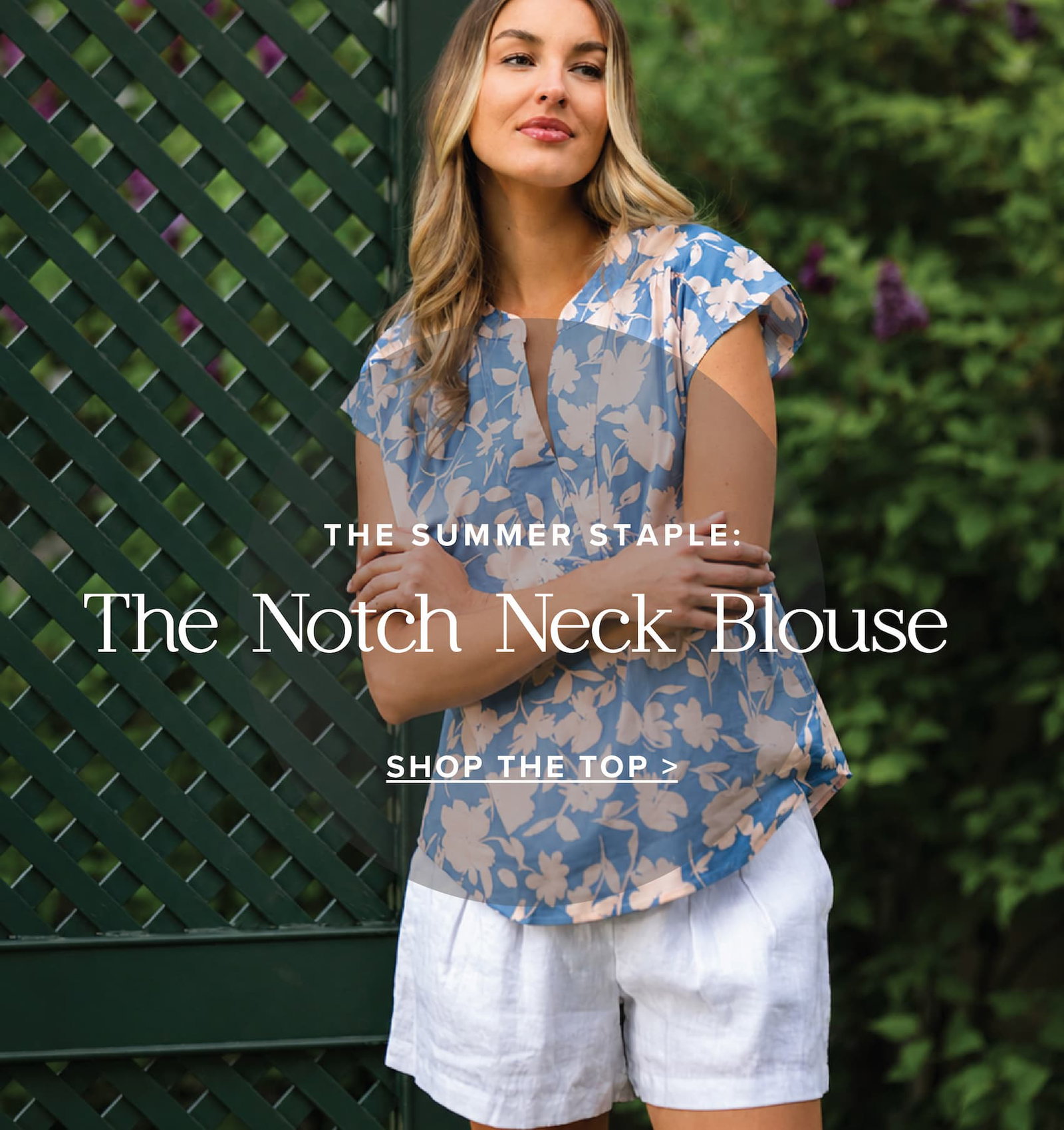 Summer staple: the notch neck blouse