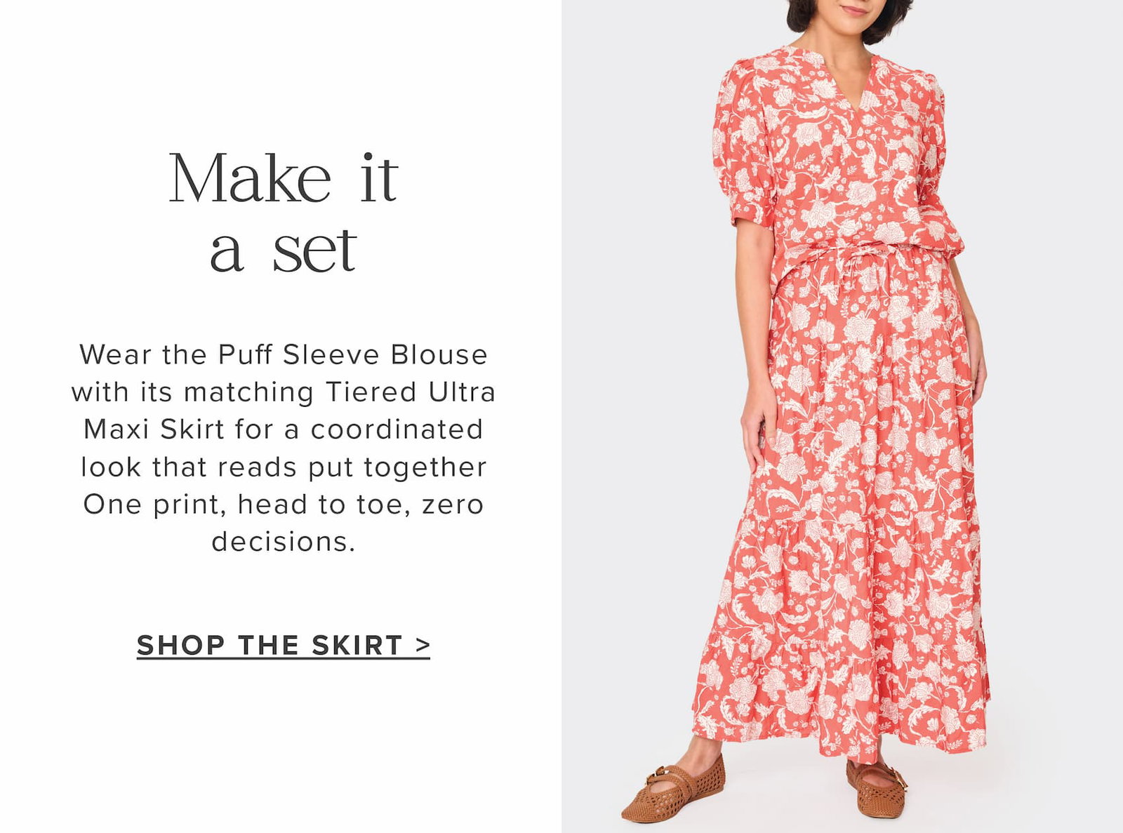 Make it a set; Tiered Ultra Maxi Skirt