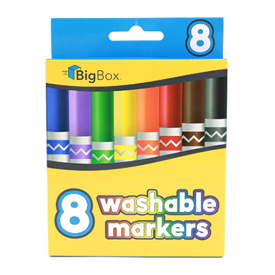 BigBox Washable Broad-Tip Markers, 8ct