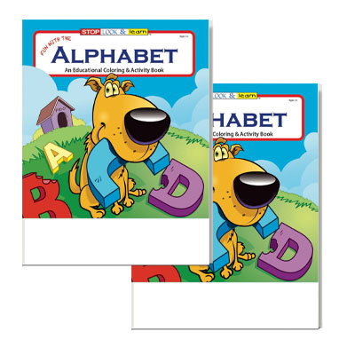 Fun with the Alphabet Coloring Books - Ages 3-9, 16 Pages