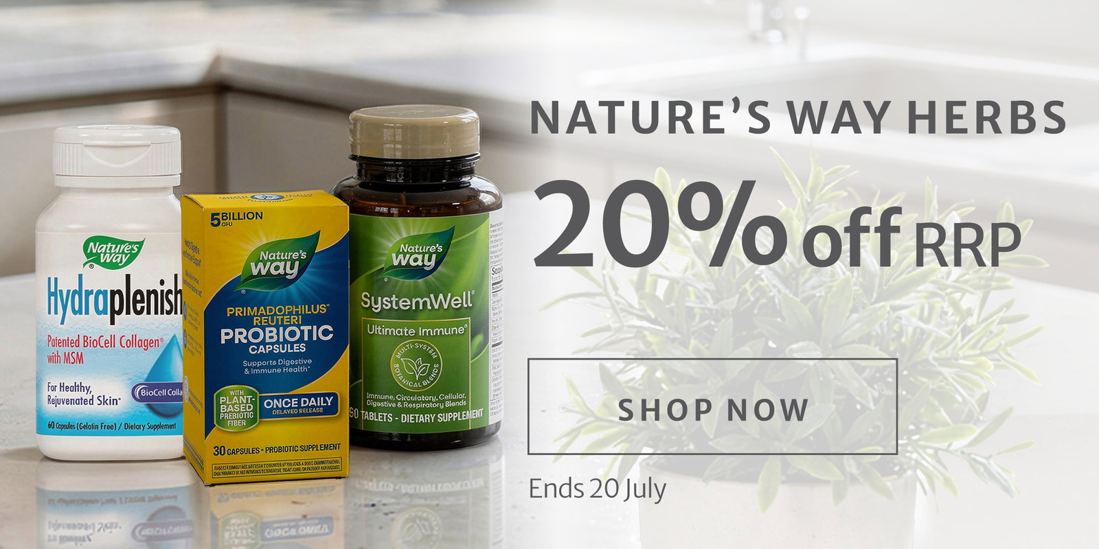 20% off RRP on Nature's Way Herbs