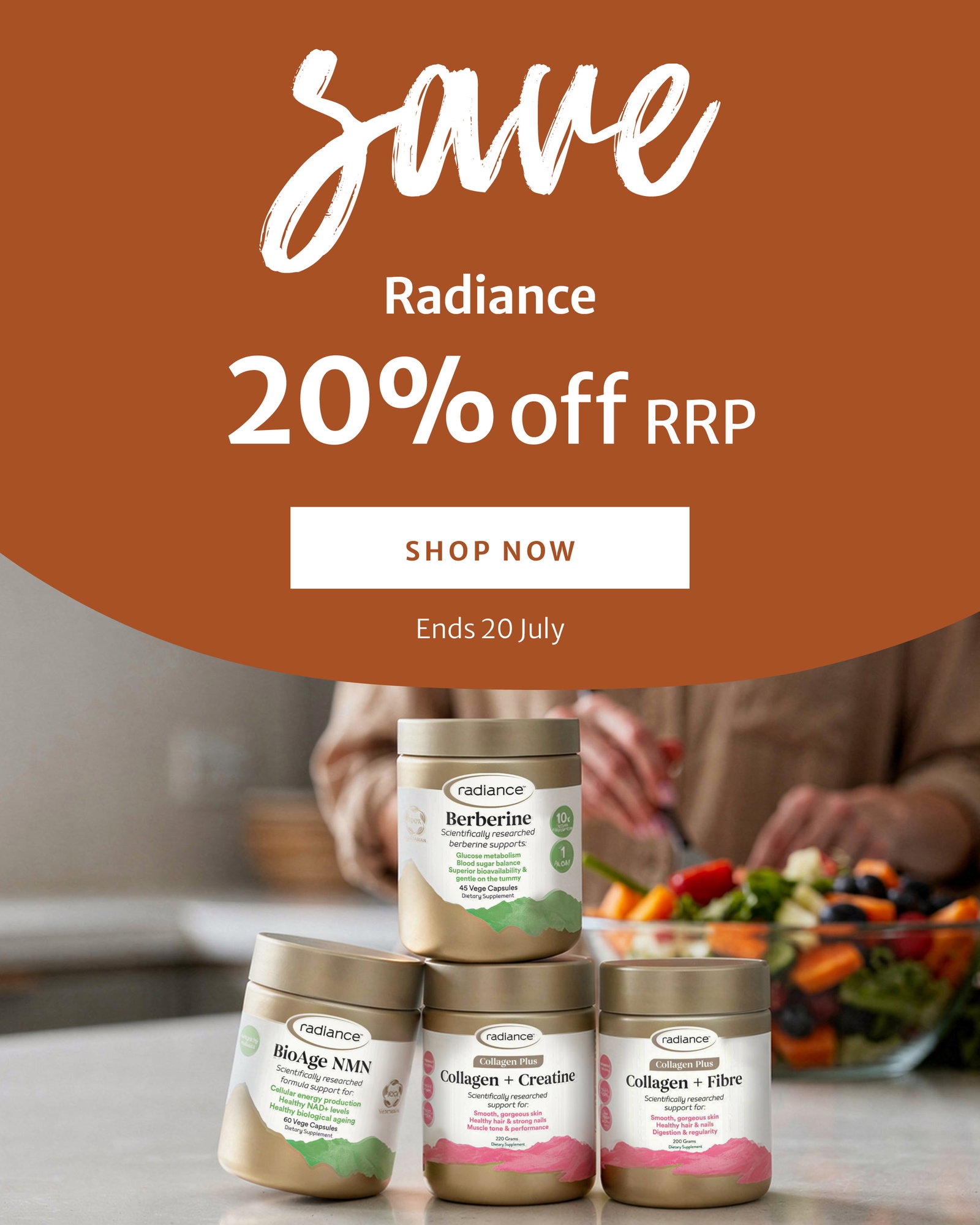 20% off RRP on Radiance