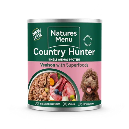 Image of Natures Menu Country Hunter Wet Dog Food Cans - Venison