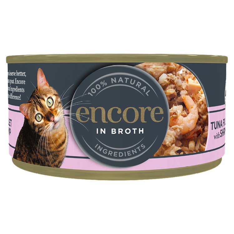 Image of Encore Wet Cat Food Tin <br>Shrimp & Tuna