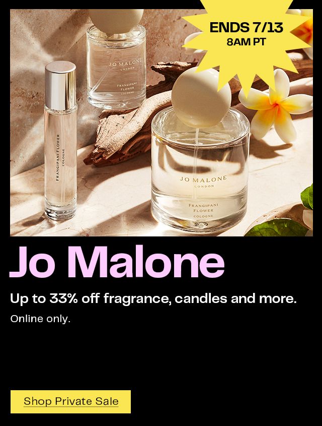 Up to 33% off Jo Malone fragrance, candles and more ends July 13 at 8am Pacific Time.