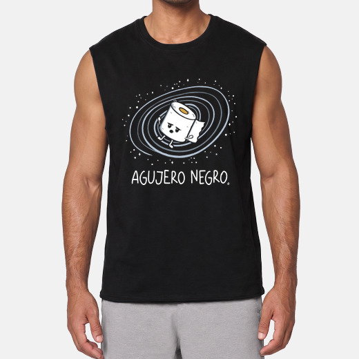 Camiseta sin mangas agujero negro