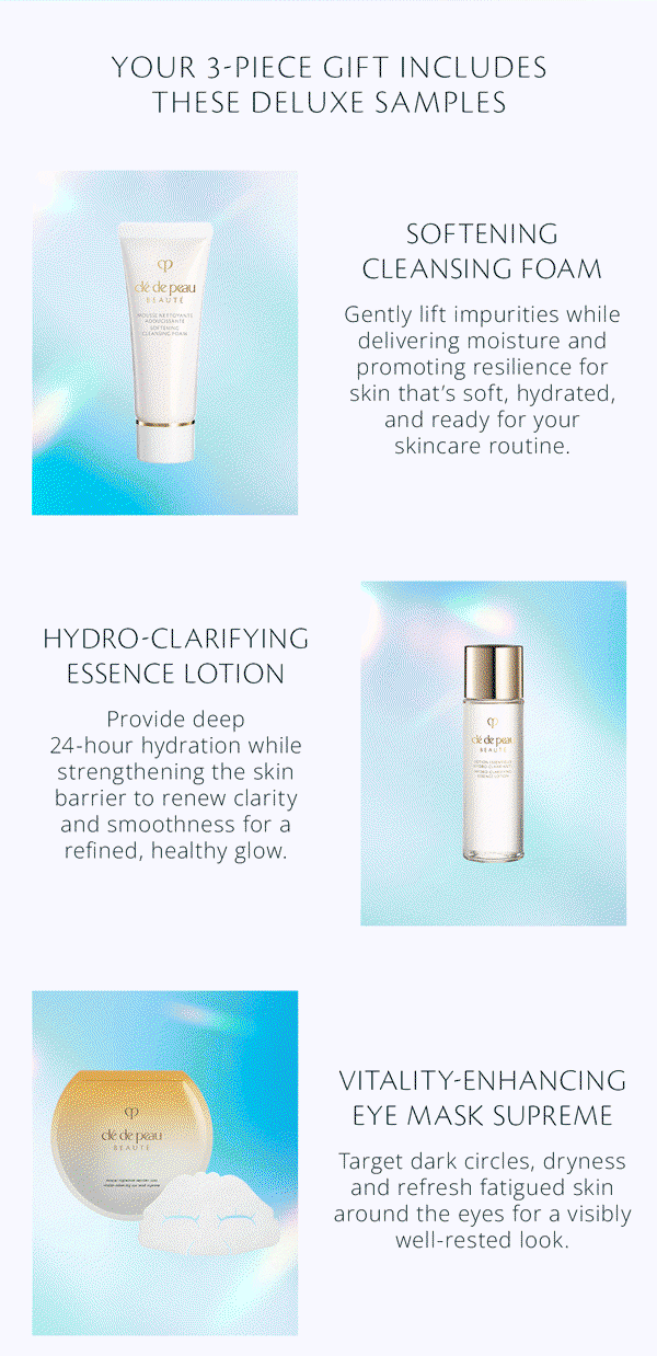 Your 3-Piece Gift Includes These Deluxe Samples.