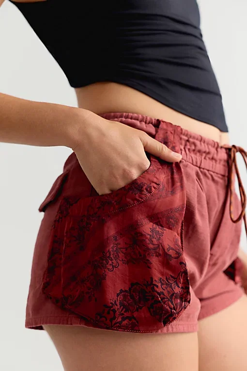 Sabrina Pull On Scarf Shorts