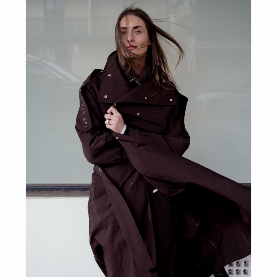Textured AA Trench Coat