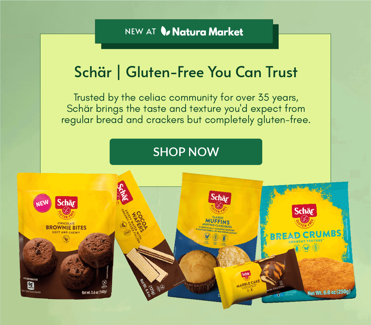 PRODUCT BANNER / Schär / NEW LAUNCH