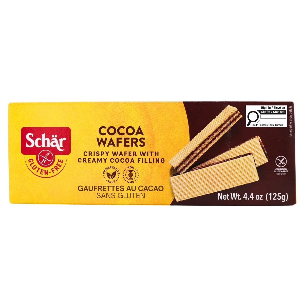 Image of Schär Gluten-Free Cocoa-Filled Wafer Cookies, 125g