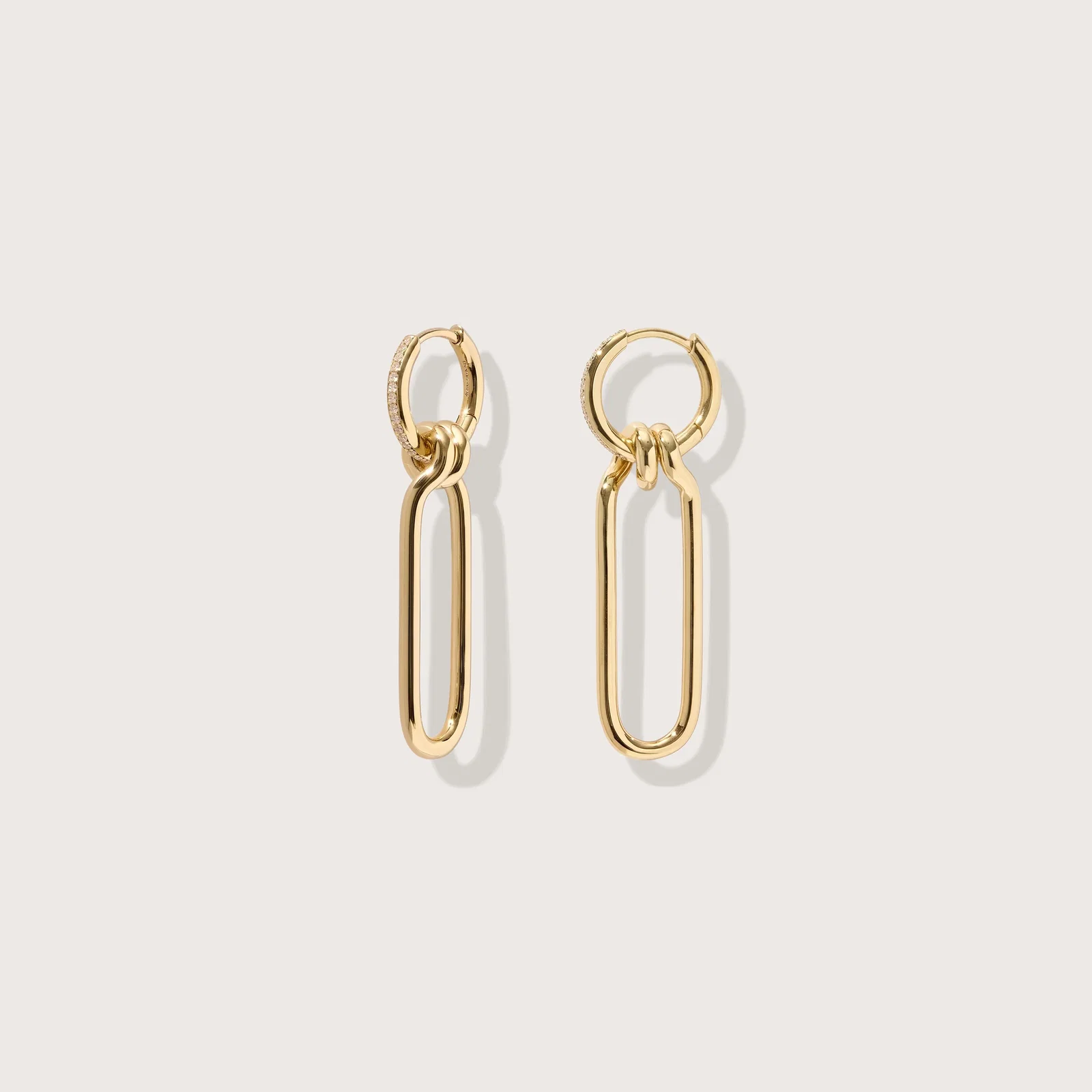 Image of Twist Drop Hoops