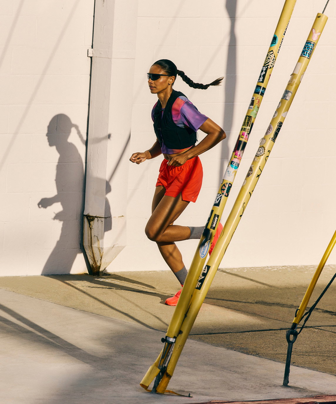 Women running in lululemon run gear