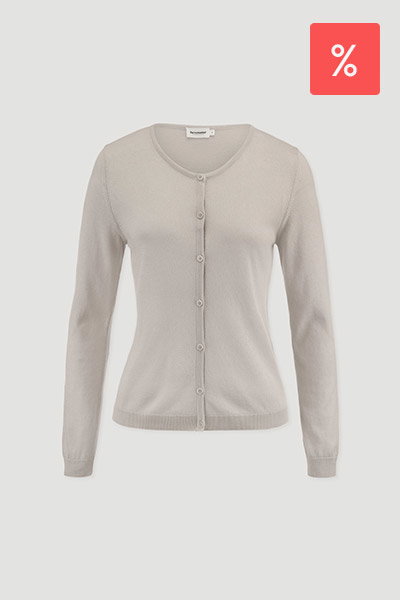Strickjacke Regular aus TENCEL™ Lyocell mit Bio-Baumwolle