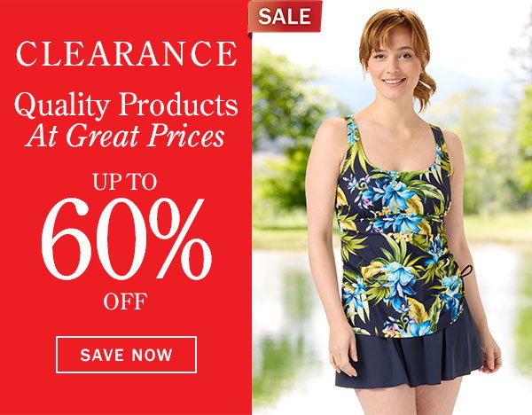 Clearance. Quality Products at Great Prices Up To 60% Off. Save Now. Sale: Women's Island Dreams One-Piece Tummy Control Swim Dress